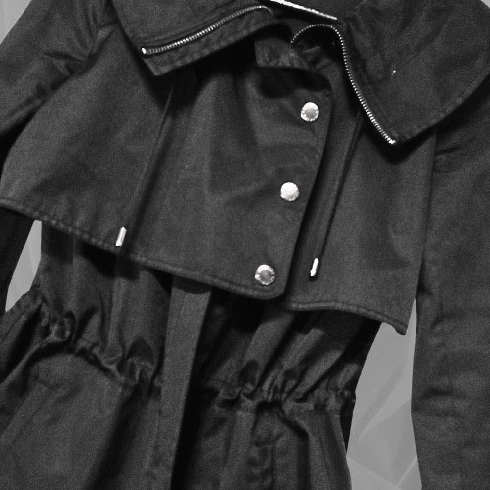Chic Black Trench Coat
